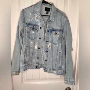 F21 mens XS distressed denim
